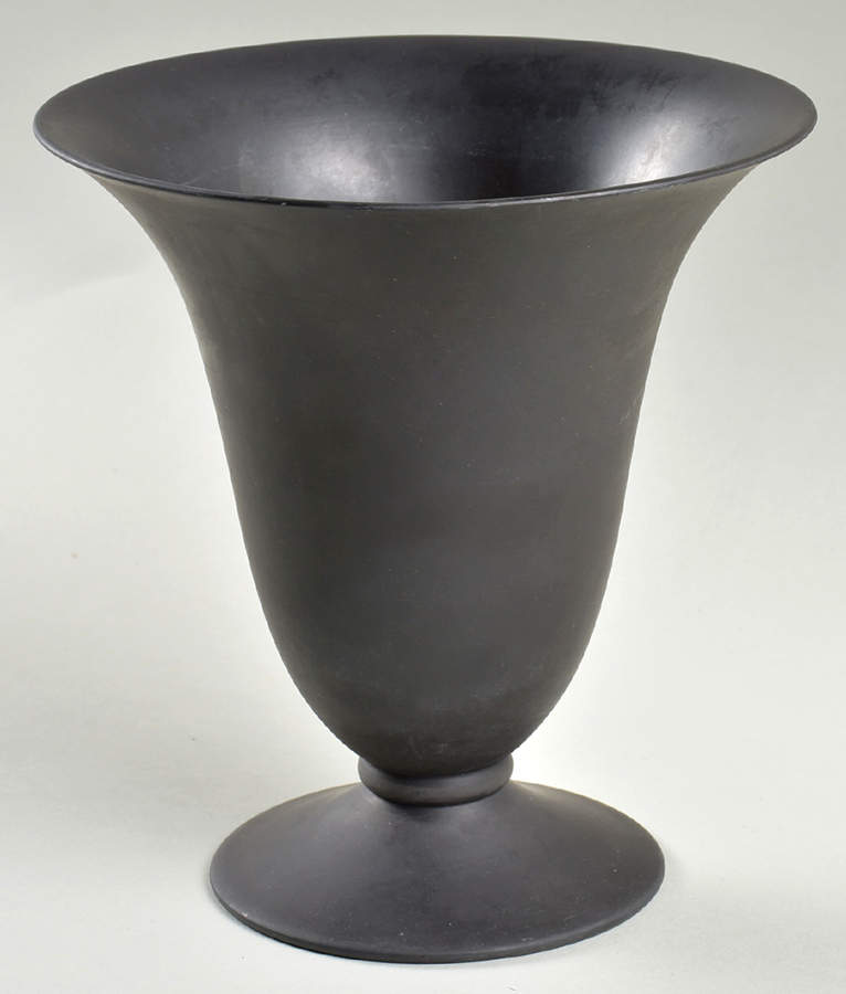 Basalt Black 7" Vase by Wedgwood-1