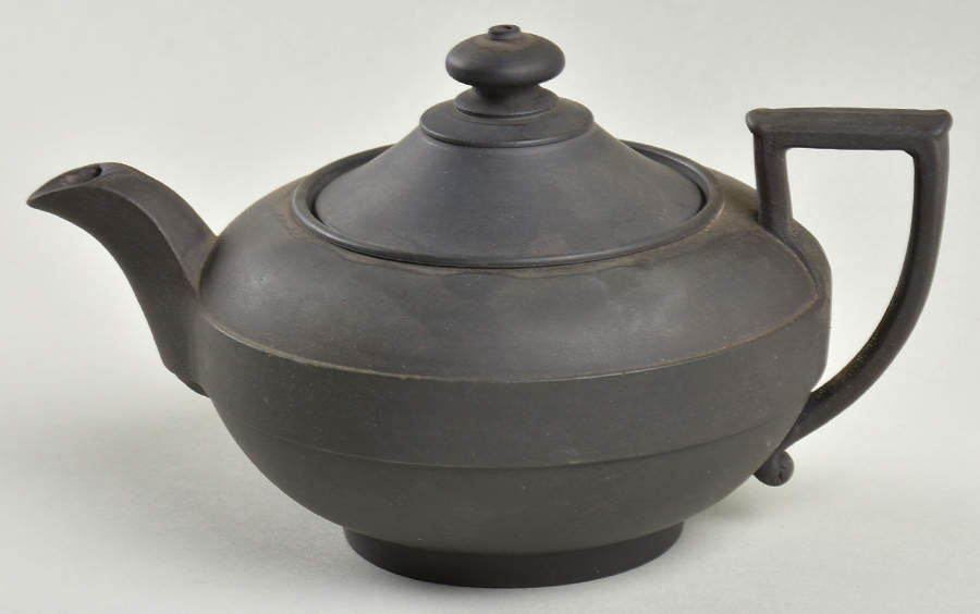 Basalt Black Individual Teapot & Lid by Wedgwood-1