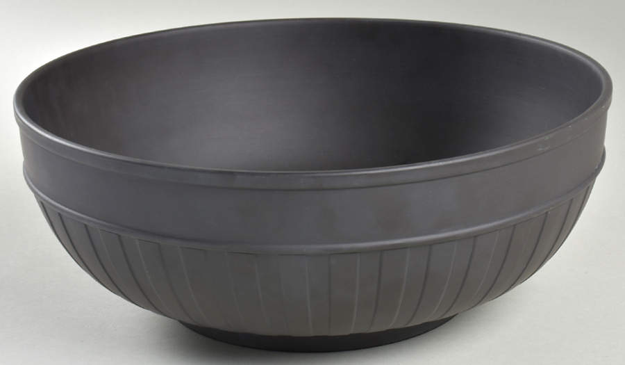 Basalt Black 12" Round Bowl by Wedgwood-1