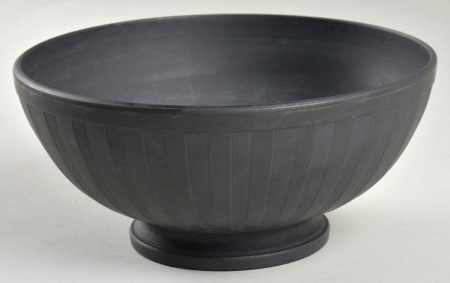 Basalt Black 7" Footed Bowl by Wedgwood-1