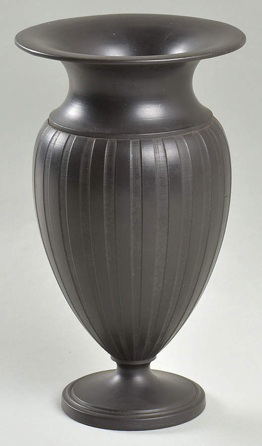 Basalt Black 7" Vase by Wedgwood-1