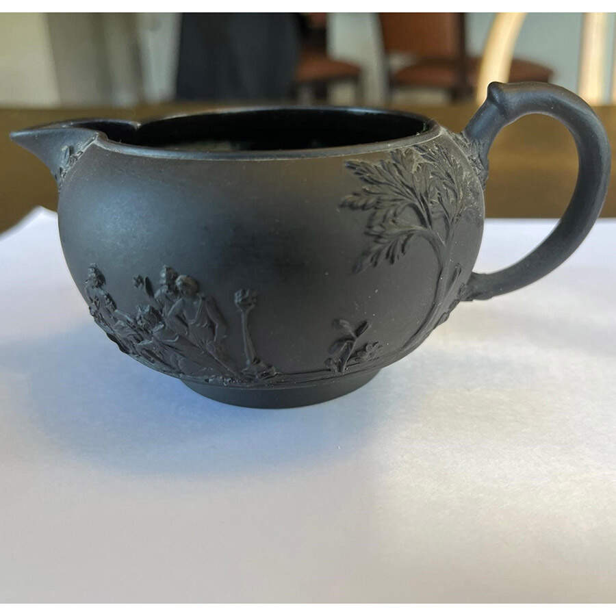 Basalt Black 146 Shape Creamer by Wedgwood-1