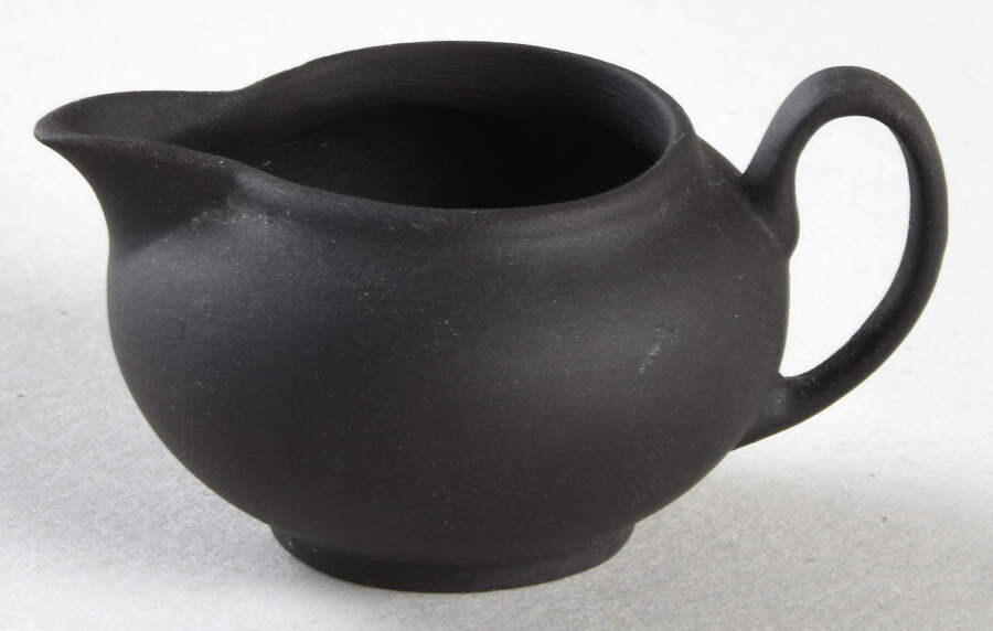 Basalt Black Miniature Creamer by Wedgwood-1