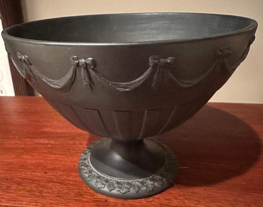 Basalt Black Open Candy Dish by Wedgwood-1