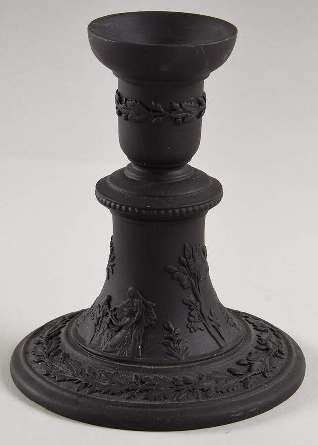 Basalt Black Small Candlestick by Wedgwood-1