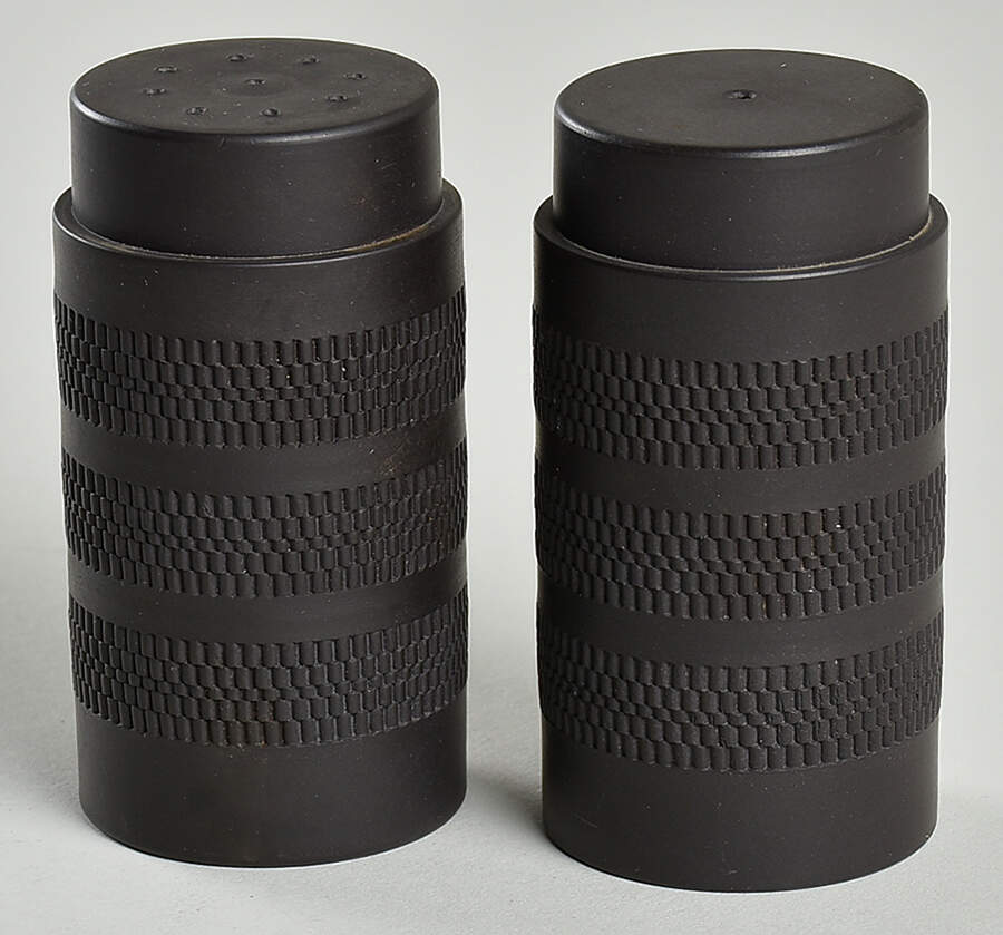 Basalt Black Salt & Pepper Set by Wedgwood-1
