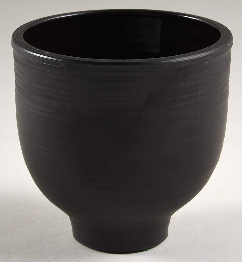 Basalt Black Open Sugar Bowl by Wedgwood-1