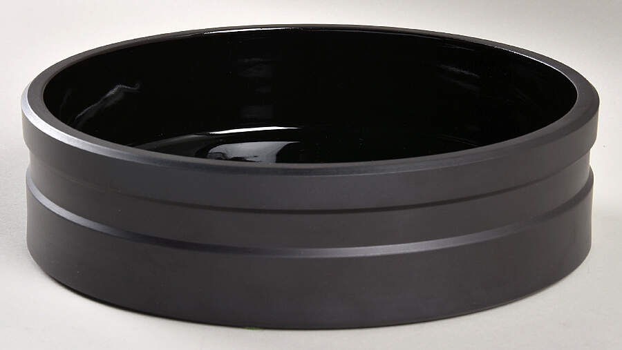 Basalt Black 8" Round Vegetable Bowl by Wedgwood-1