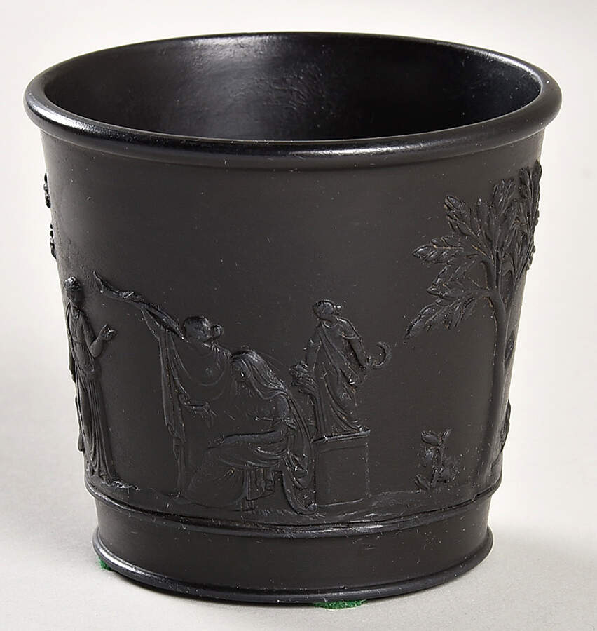 Basalt Black 2" Flower Pot by Wedgwood-1