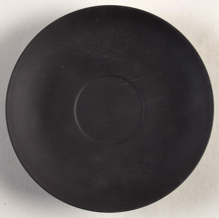 Basalt Black Saucer for Flat Cup by Wedgwood-1