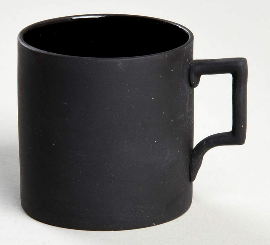 Basalt Black Flat Demitasse Cup by Wedgwood-1
