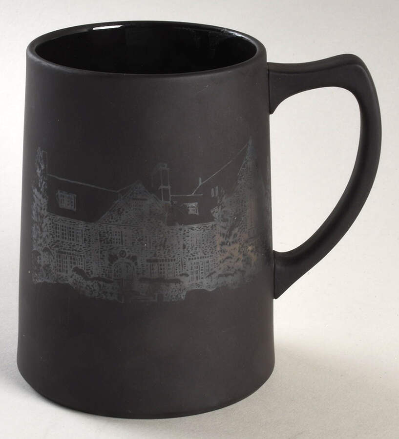 Basalt Black 25th Anniversary/Commemorative Tankard by Wedgwood-1