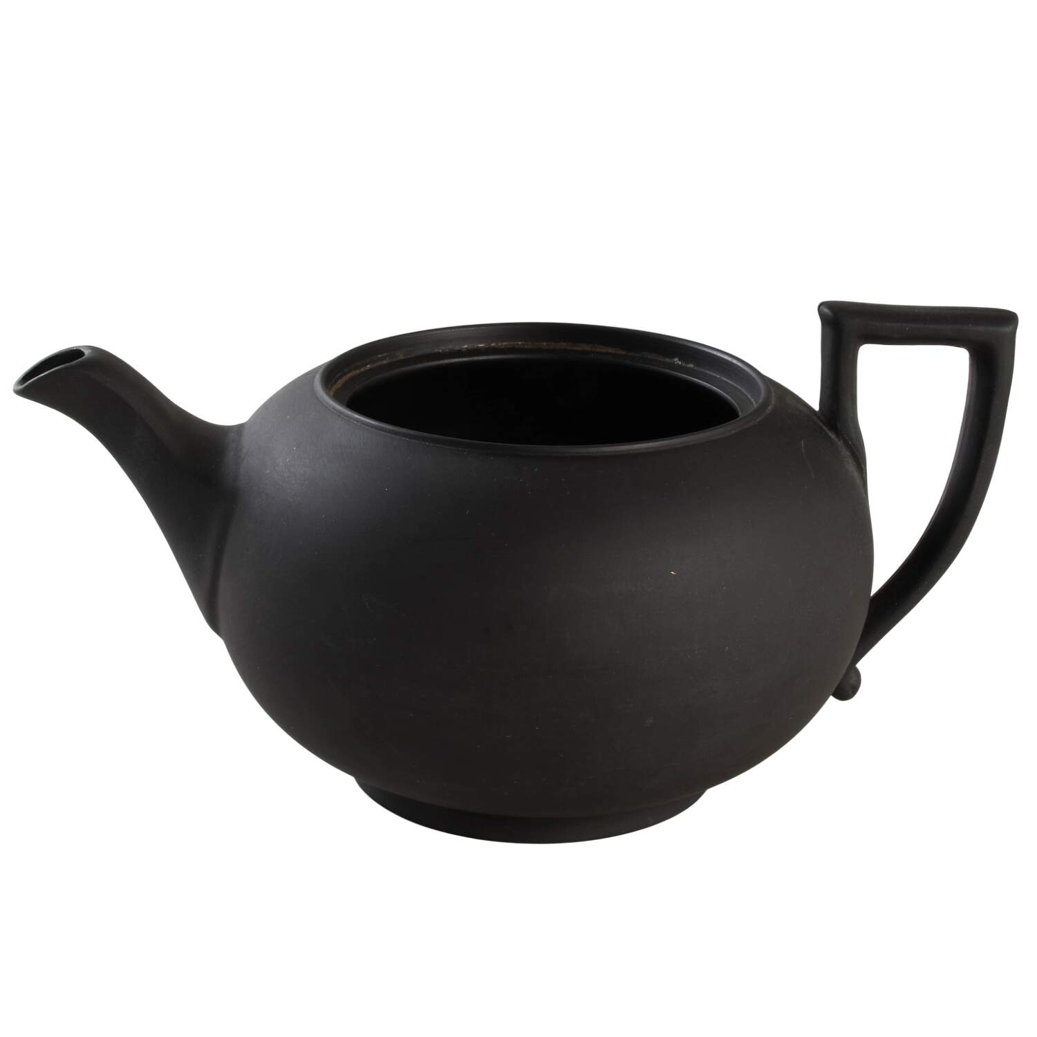 Basalt Black Teapot No Lid by Wedgwood-1