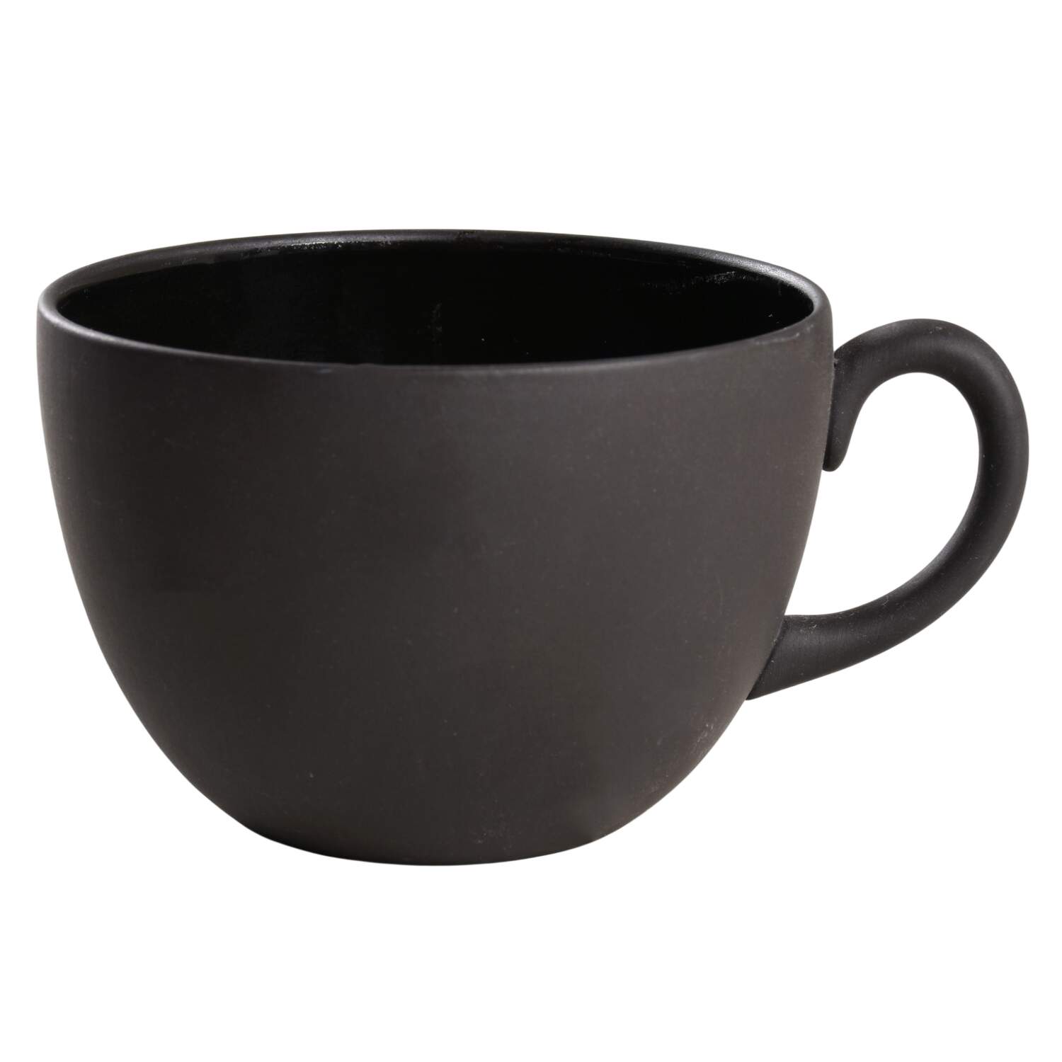 Basalt Black Flat Cup by Wedgwood-1