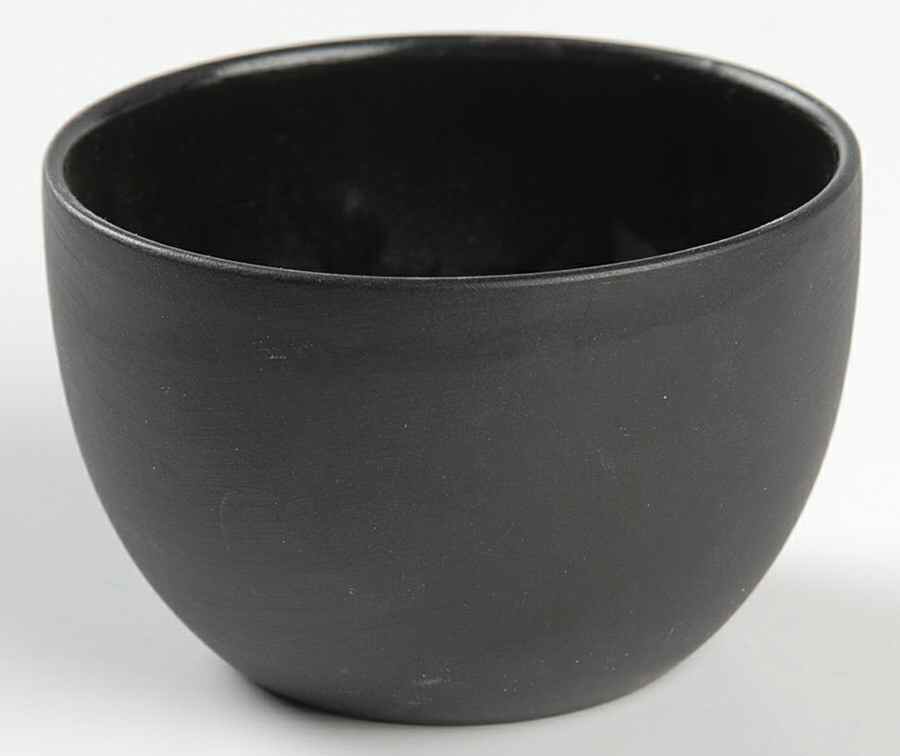 Basalt Black Mini Open Sugar Bowl by Wedgwood-1