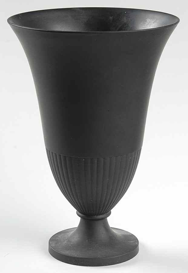 Basalt Black 7" Vase by Wedgwood-1