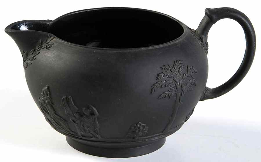Basalt Black 146 Shape Creamer by Wedgwood-1