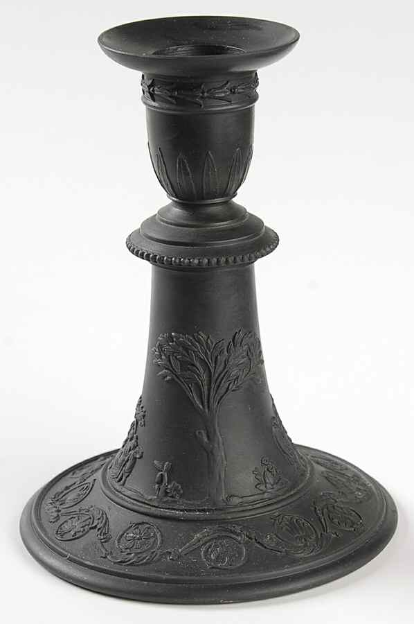 Basalt Black 6" Candlestick by Wedgwood-1