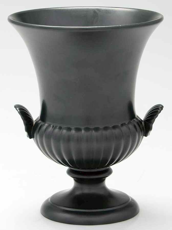 Nautilus Black 7" Vase by Wedgwood-1