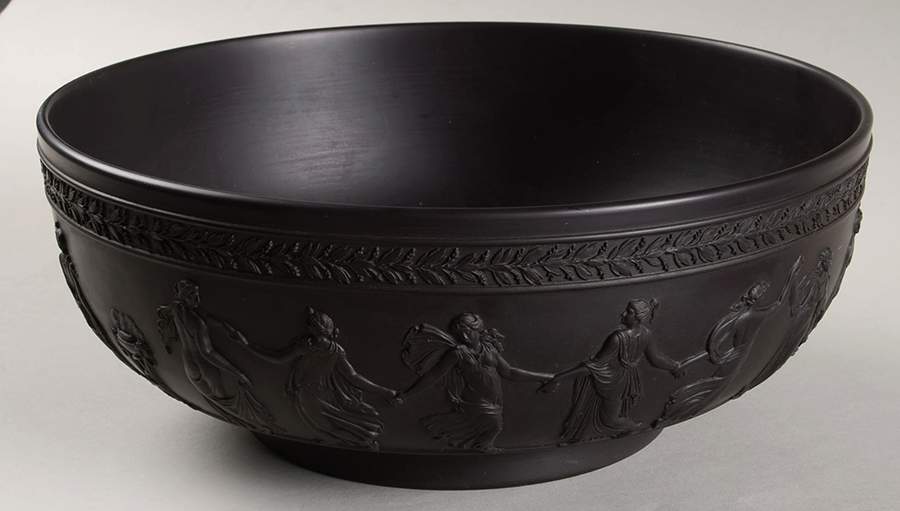 Basalt Black Dancing Hours Bowl by Wedgwood-1