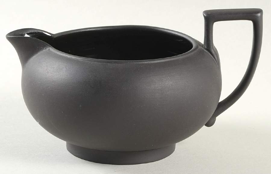 Basalt Black 146 Shape Creamer by Wedgwood-1