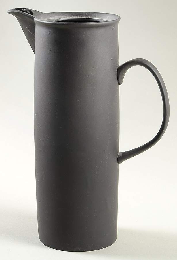 Basalt Black Minkin Coffee Pot No Lid by Wedgwood-1