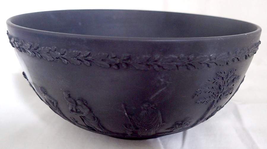 Basalt Black 7" Round Bowl by Wedgwood-1