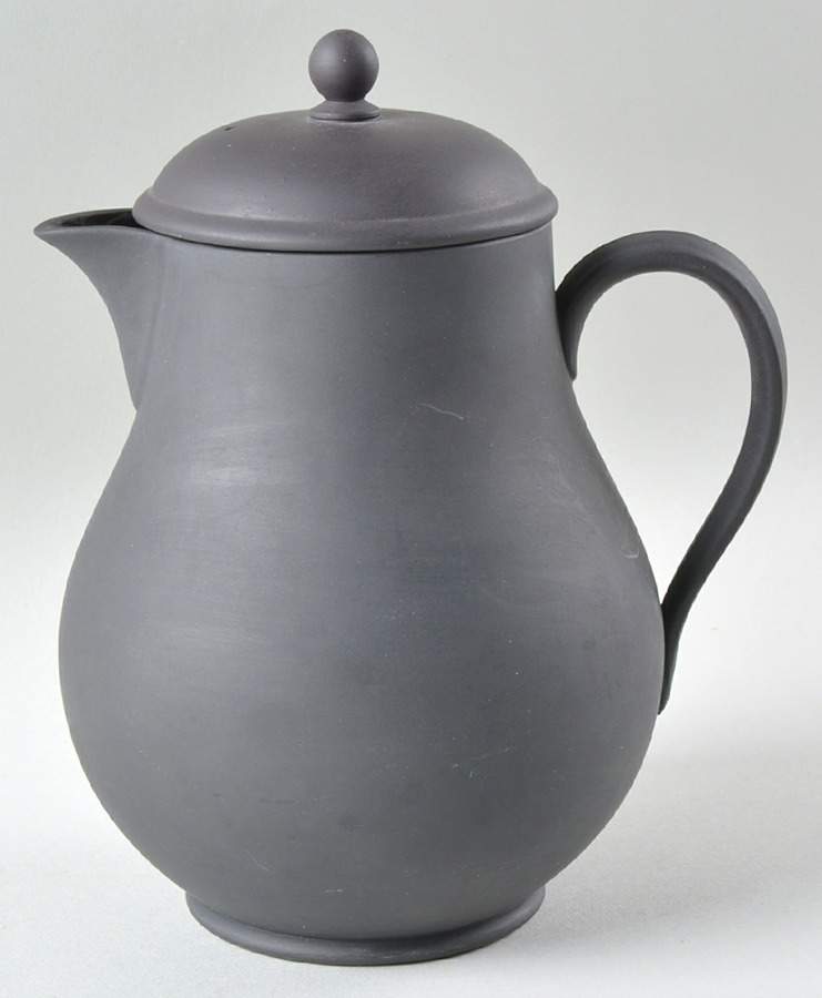 Basalt Black Hot Water Jug & Lid by Wedgwood-1