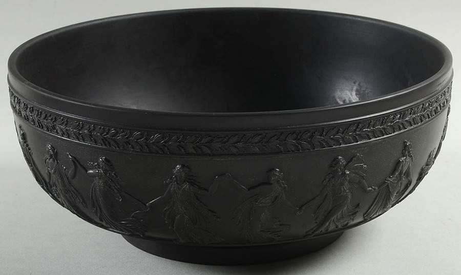 Basalt Black Dancing Hours Bowl by Wedgwood-1