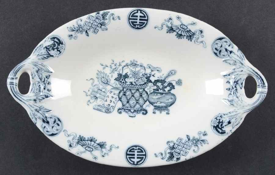Basket (Flow Blue) Relish by Wedgwood-1