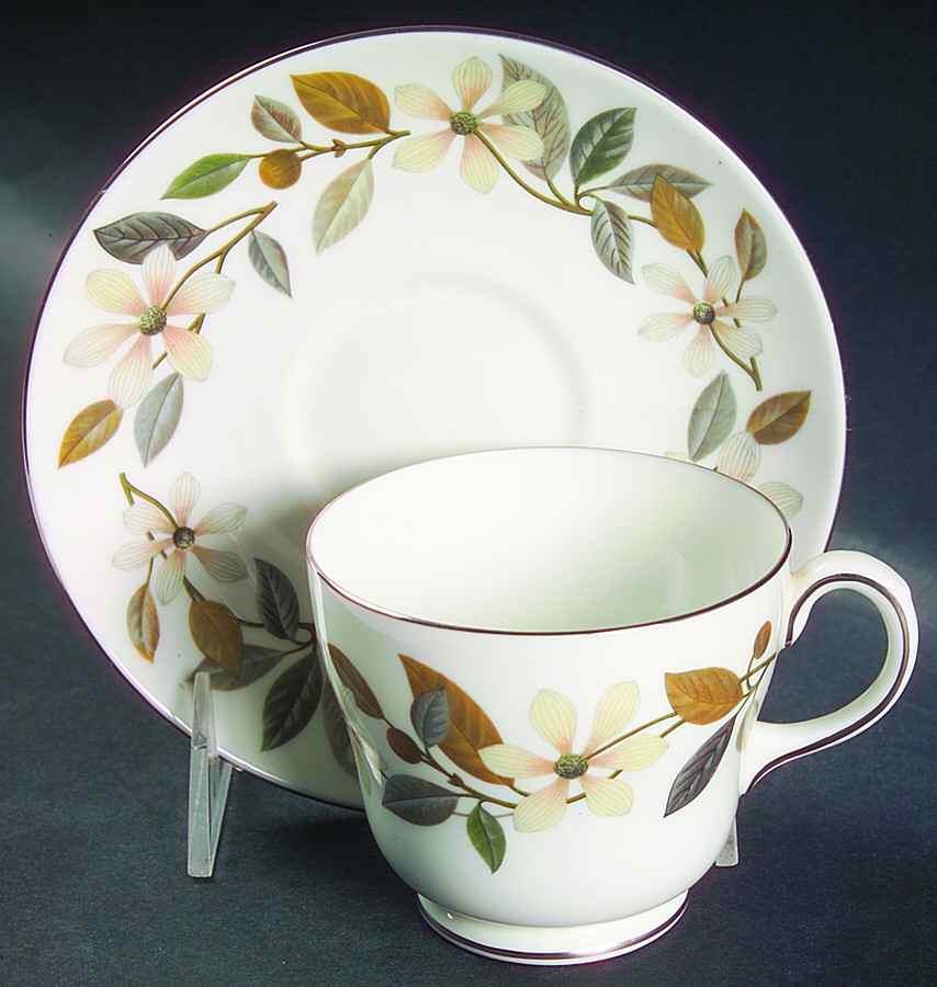 Beaconsfield Footed Cup & Saucer Set by Wedgwood-1