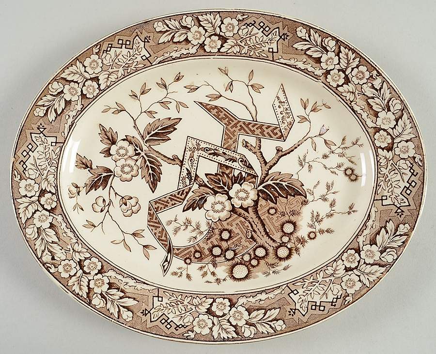 Beatrice Brown 9" Oval Serving Platter by Wedgwood-1