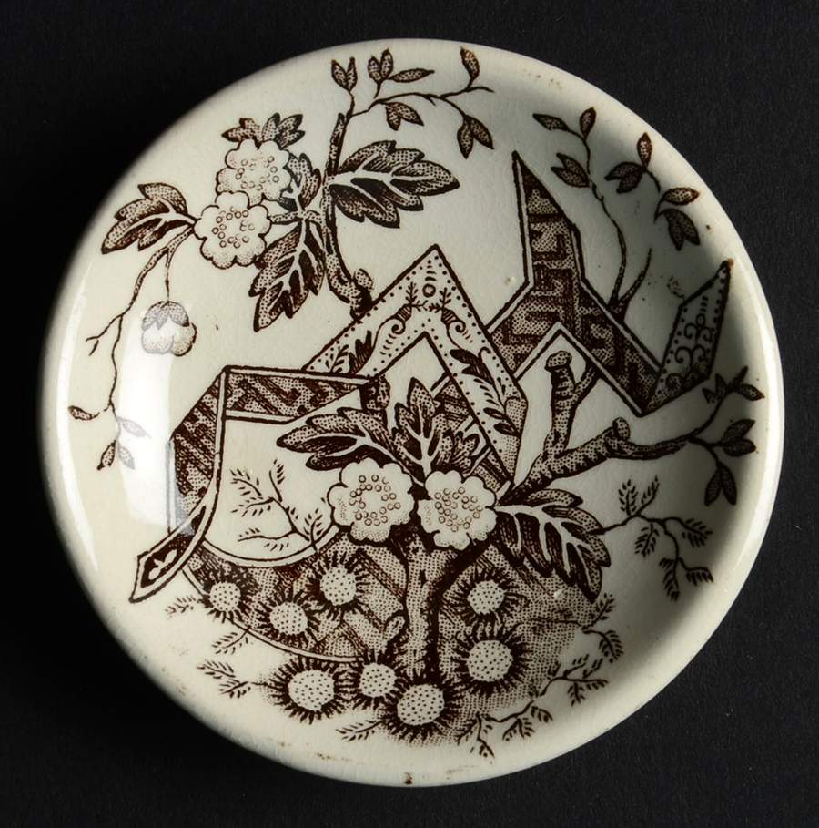 Beatrice Brown Butter Pat by Wedgwood-1