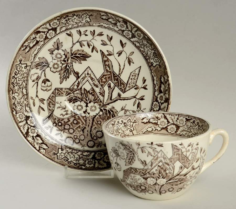 Beatrice Brown Oversized Cup & Saucer Set by Wedgwood-1