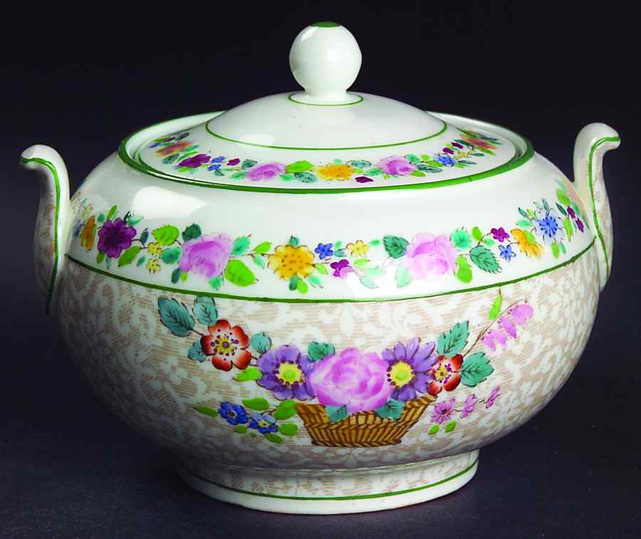 Belmar Basket 146 Shape Sugar Bowl & Lid by Wedgwood-1