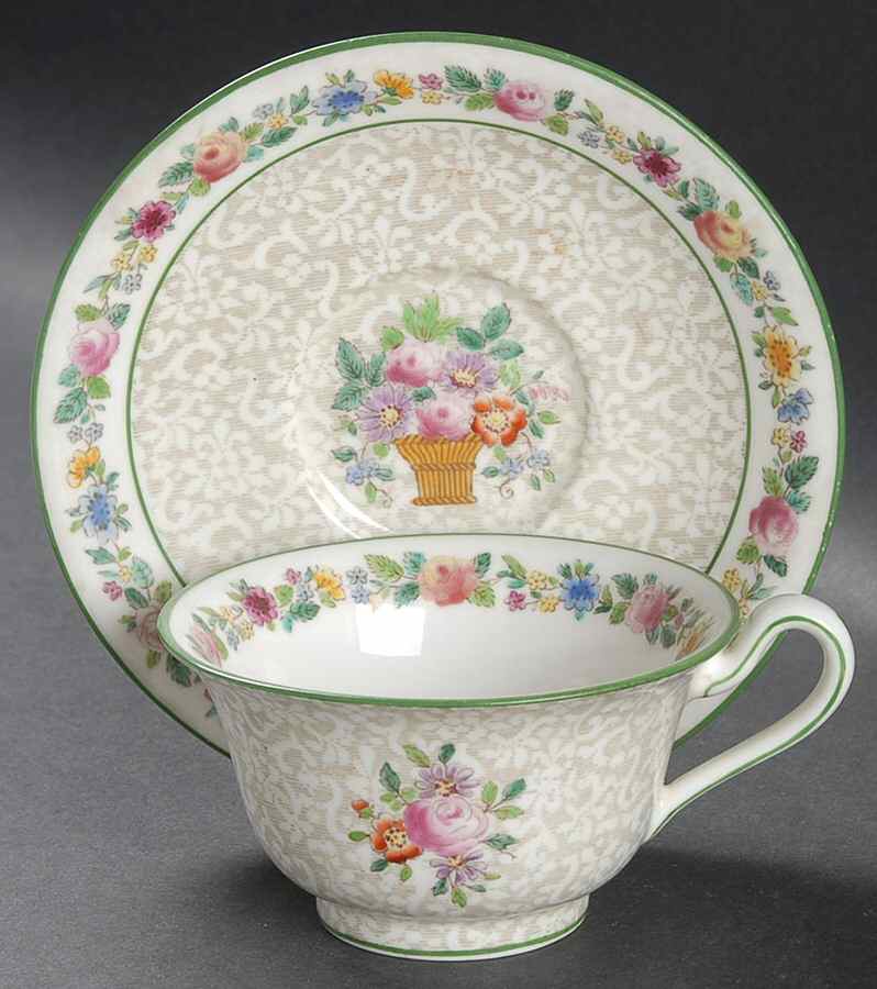 Belmar Basket Footed Cup & Saucer Set by Wedgwood-1