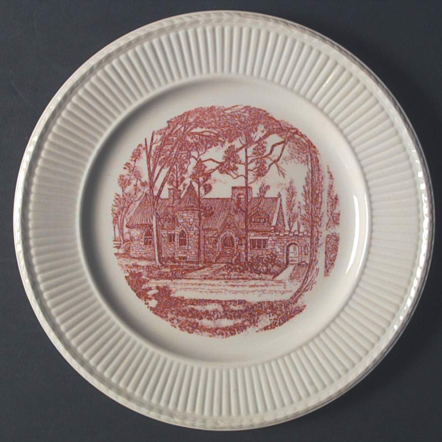 Beaver College Pink Dinner Plate by Wedgwood-1