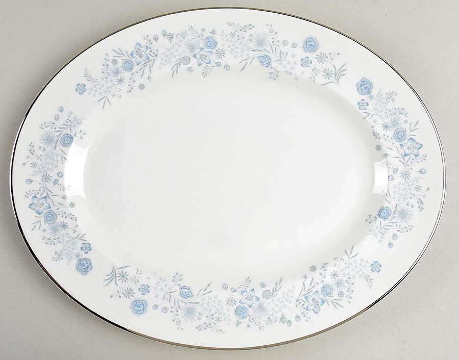Belle Fleur 13" Oval Serving Platter by Wedgwood-1