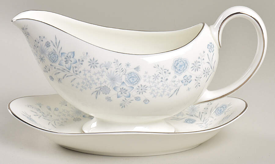 Belle Fleur Gravy Boat & Underplate by Wedgwood-1