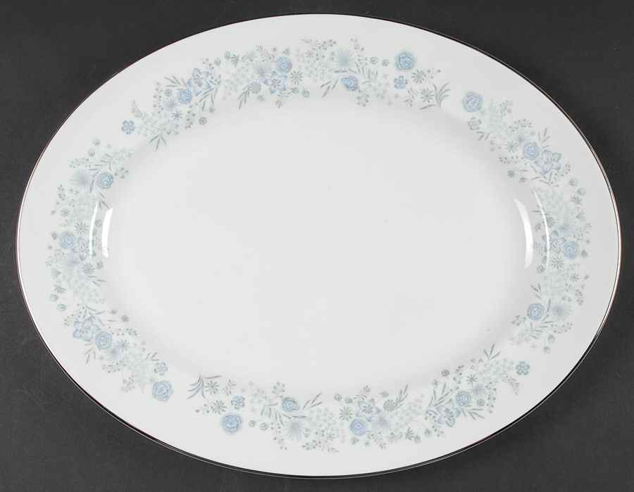Belle Fleur 15" Oval Serving Platter by Wedgwood-1