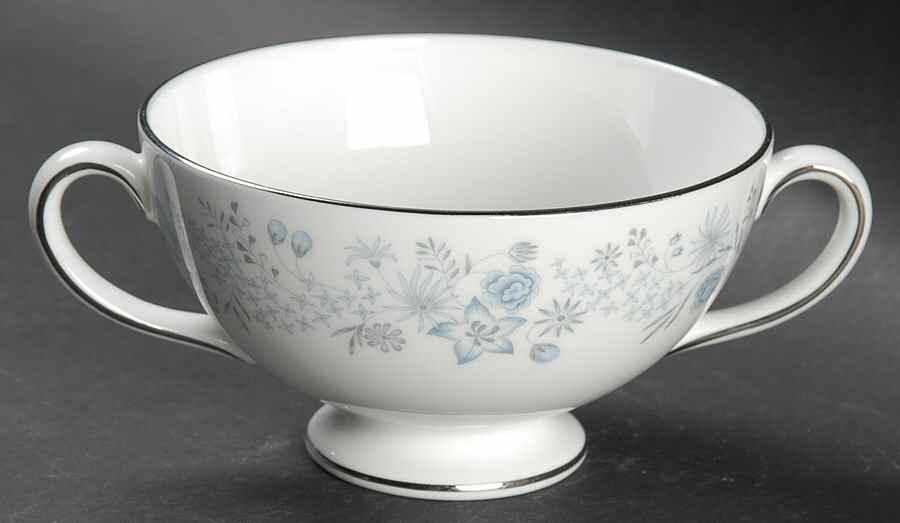 Belle Fleur Footed Cream Soup Bowl by Wedgwood-1