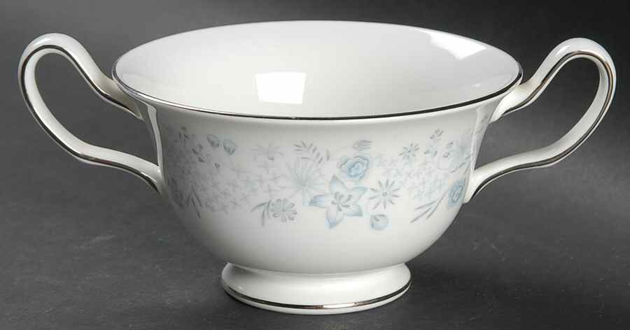 Belle Fleur Footed Cream Soup Bowl by Wedgwood-1