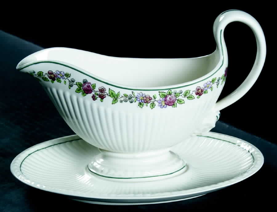 Belmar Gravy Boat with Attached Underplate by Wedgwood-1