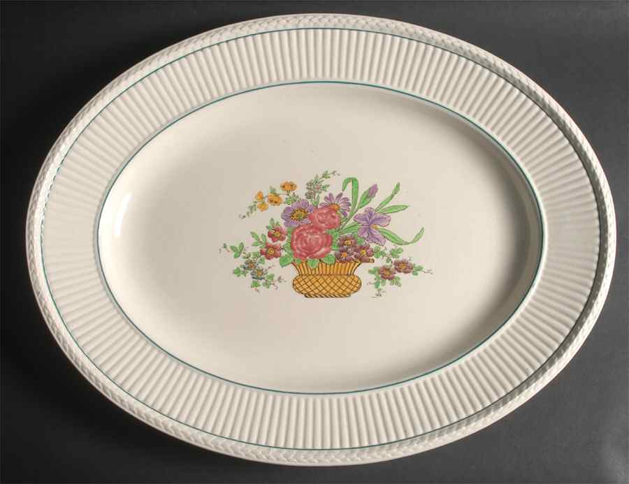 Belmar 19" Oval Serving Platter by Wedgwood-1