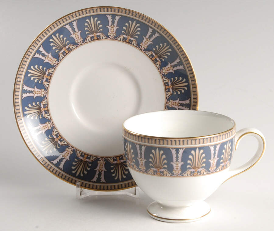 Beresford Leigh Shape Footed Cup & Saucer Set by Wedgwood-1