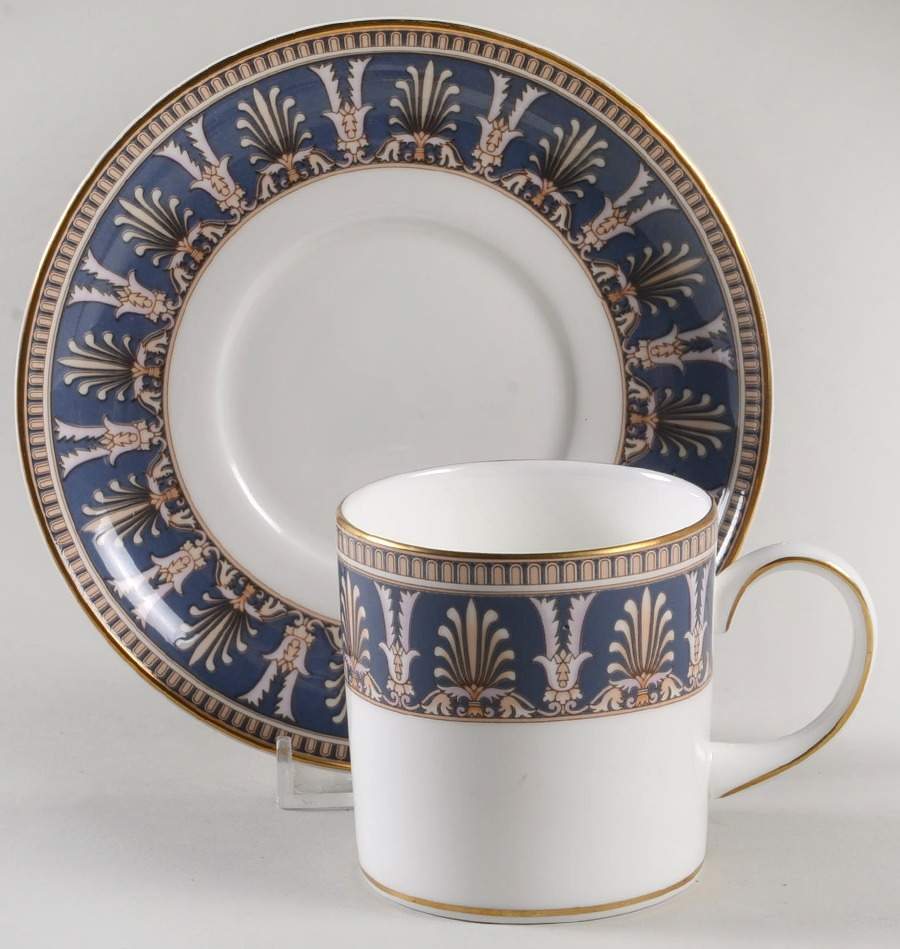 Beresford Bond Shape Demitasse Cup and Saucer Set by Wedgwood-1