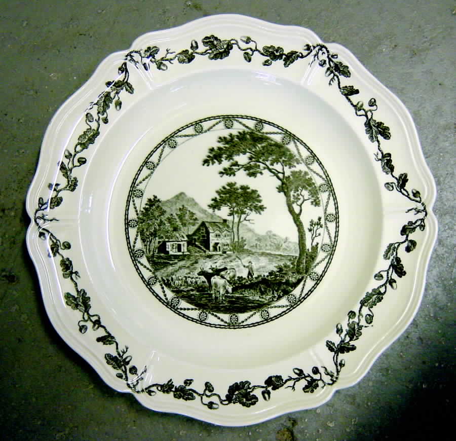 Bewick Black Dinner Plate by Wedgwood-1