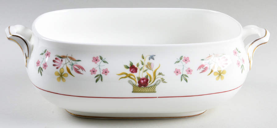Bianca (Williamsburg Mark) Rectangular Vegetable Bowl No Lid by Wedgwood-1