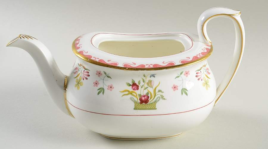 Bianca (Williamsburg Mark) Teapot No Lid by Wedgwood-1