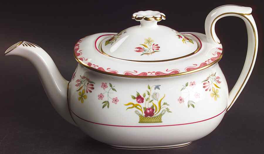 Bianca (Williamsburg Mark) Teapot & Lid by Wedgwood-1